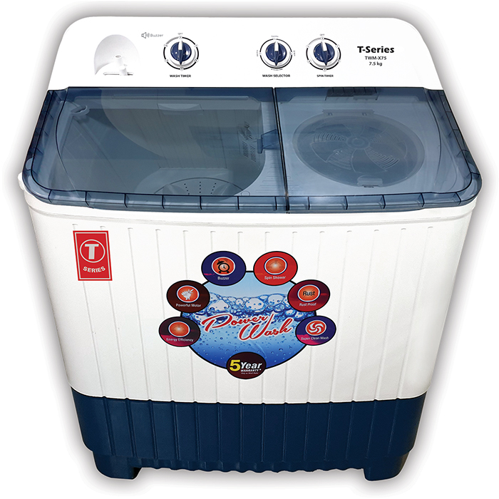 t series washing machine 7.5 kg